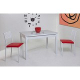 Mesa Eskema cristal · Gris