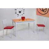 Mesa Eskema cristal · Naranja