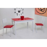 Mesa Eskema cristal · Rojo