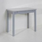 Mesa Reflex altura 90 cm cristal · Gris