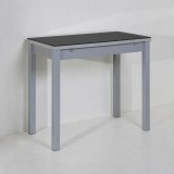 Mesa Reflex altura 90 cm cristal · Negro