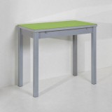 Mesa Reflex altura 90 cm cristal · Pistacho