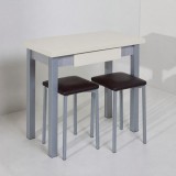 Mesa Linear libro laminado · Crema Brillo