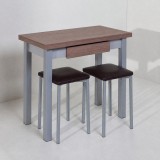 Mesa Linear libro laminado · Nogal