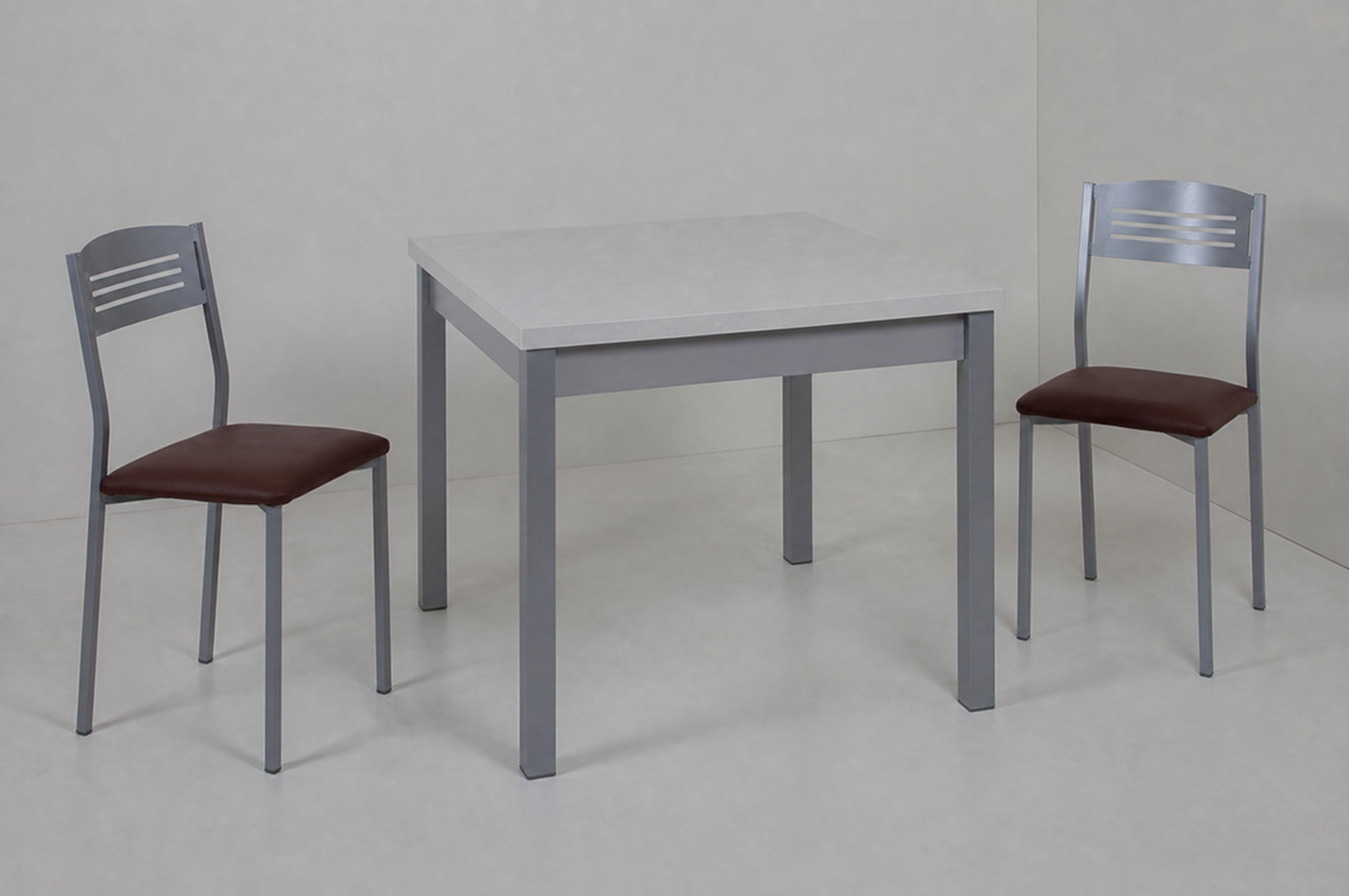 Mesa Cuadrado: mesa de cocina cuadrada fija o extensible