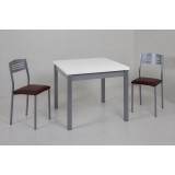 Mesa Cuadrado · Blanco Mate