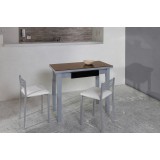 Mesa Linear libro cristal · Chocolate