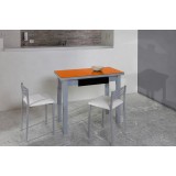 Mesa Linear libro cristal · Naranja