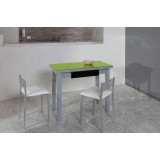 Mesa Linear libro cristal · Pistacho