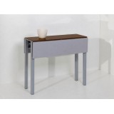 Mesa Práctica cristal · Chocolate