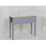 Mesa Práctica cristal · Crema