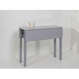 Mesa Práctica cristal · Gris