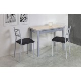 Mesa Reflex cristal · Crema