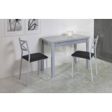 Mesa Reflex cristal · Gris