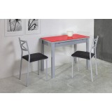 Mesa Reflex cristal · Rojo