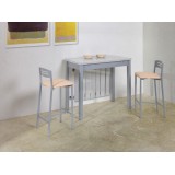 Mesa Reflex altura 90 cm laminado · Aluminio