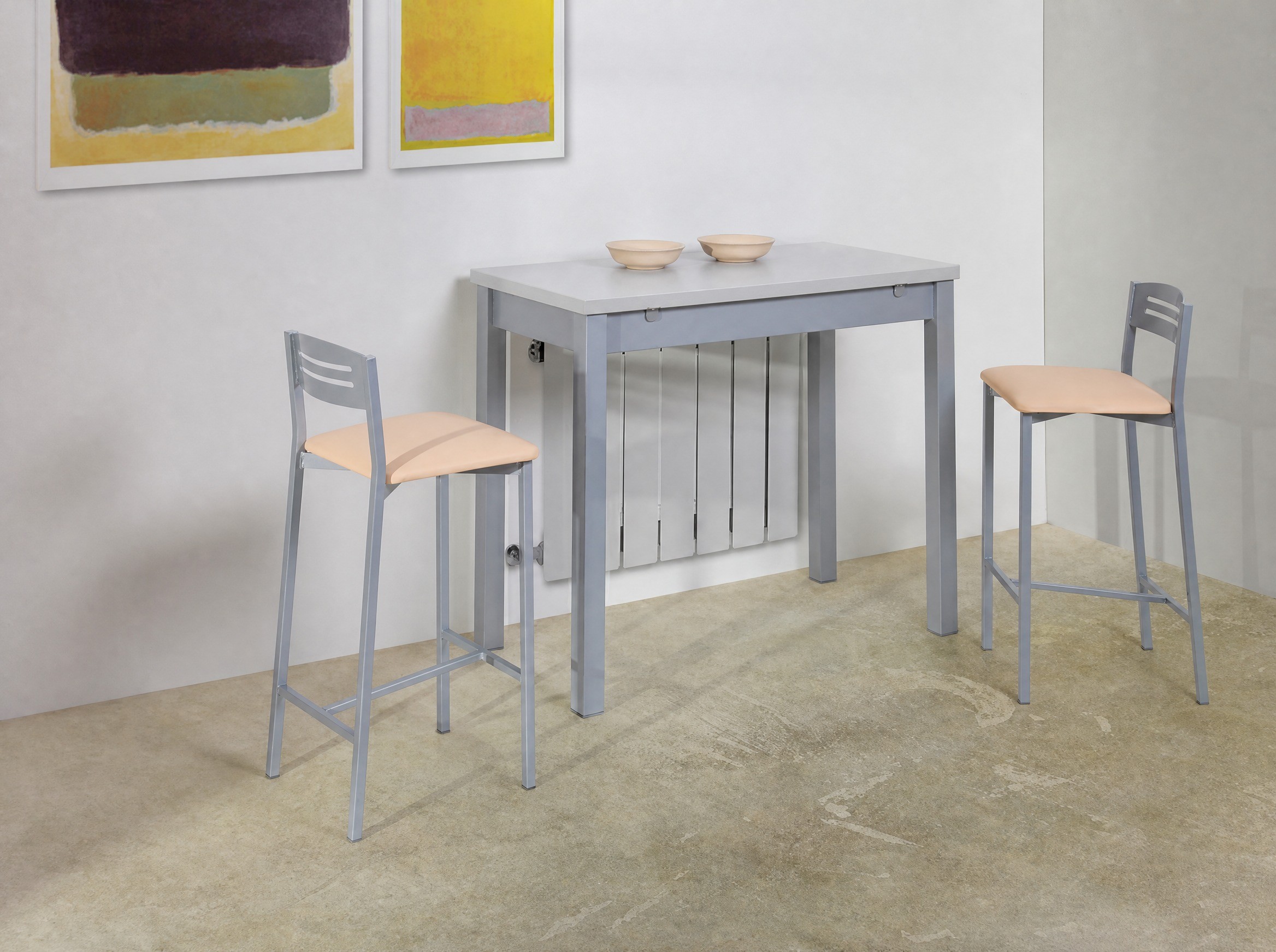Mesa Reflex altura 90 cm laminado: mesa alta de cocina