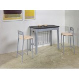 Mesa Reflex altura 90 cm laminado · Azabache