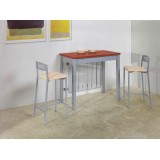 Mesa Reflex altura 90 cm laminado · Cerezo