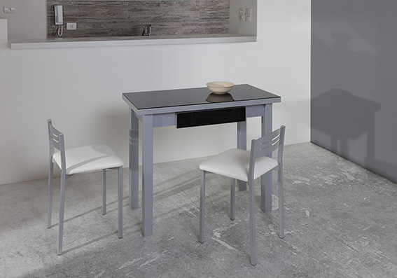 Mesa de libro Linear con tapa de cristal
